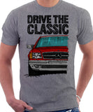 Drive The Classic Mercedes W126 SEC Prefacelift Grey Bumpers T-shirt in Heather Grey Colour