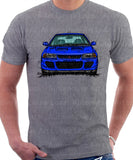 Mitsubishi Lancer Evolution 1&2. T-shirt in Heather Grey Colour