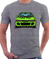 Mitsubishi Lancer Evolution 1&2. T-shirt in Heather Grey Colour