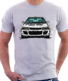 Mitsubishi Lancer Evolution 1&2. T-shirt in White Colour