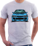 Mitsubishi Lancer Evolution 3. T-shirt in White Colour