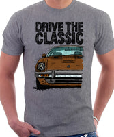 Drive The Classic Datsun 280ZX Series 1. T-shirt in Heather Grey Colour