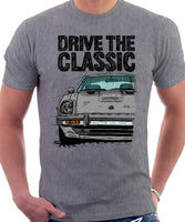 Drive The Classic Datsun 280ZX Series 1. T-shirt in Heather Grey Colour