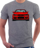 Nissan Skyline R34. T-shirt in Heather Grey Colour