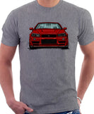 Nissan Skyline R34. T-shirt in Heather Grey Colour