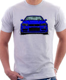 Nissan Skyline R34. T-shirt in White Colour