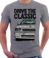 Drive The Classic Opel Corsa A GSI. T-shirt in Heather Grey Colour