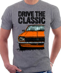 Drive The Classic Opel Kadett C Late Model. T-shirt in Heather Grey Colour