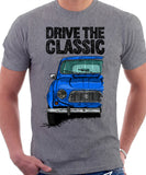Drive The Classic Renault 4 1961 Model. T-shirt in Heather Grey Colour