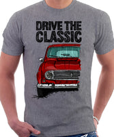 Drive The Classic R4 1967 Model. T-shirt in Heather Grey Colour