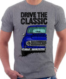Drive The Classic Renault 4 1967 Model. T-shirt in Heather Grey Colour