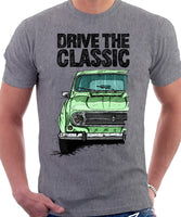 Drive The Classic R4 1967 Model. T-shirt in Heather Grey Colour