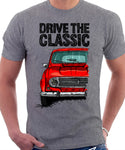 Drive The Classic R4 1967 Model. T-shirt in Heather Grey Colour