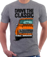 Drive The Classic R4 1967 Model. T-shirt in Heather Grey Colour