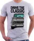 Drive The Classic Renault 4 1974 Model. T-shirt in White Colour