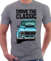 Drive The Classic R4 1978 Model. T-shirt in Heather Grey Colour