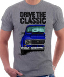 Drive The Classic Renault 4 1978 Model. T-shirt in Heather Grey Colour