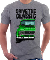 Drive The Classic Renault 4 1978 Model. T-shirt in Heather Grey Colour