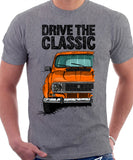 Drive The Classic Renault 4 1978 Model. T-shirt in Heather Grey Colour