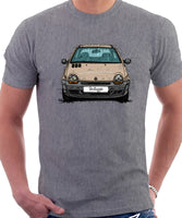 Renault Twingo Early Model. T-shirt in Heather Grey Color