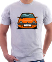 Renault Twingo Late  Model. T-shirt in White Color