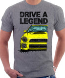 Drive The Legend Subaru Impreza Bugeye WRX. T-shirt in Heather Grey Colour