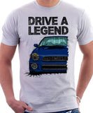 Drive The Legend Subaru Impreza Bugeye WRX. T-shirt in White Colour