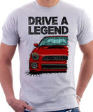 Drive The Legend Subaru Impreza Bugeye WRX. T-shirt in White Colour