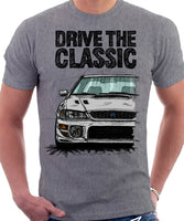 Drive The Classic Subaru Impreza WRX 1st Gen. T-shirt in Heather Grey Colour