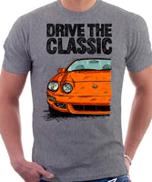 Drive The Classic Toyota Celica 6 Generation Facelift. T-shirt in Heather Grey Colour