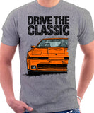 Drive The Classic Toyota Supra Mk3 Late Model. T-shirt in Heather Grey Colour