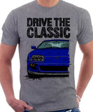 Drive The Classic Toyota Supra Mk4. T-shirt in Heather Grey Colour
