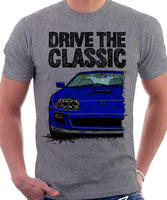 Drive The Classic Toyota Supra Mk4 Turbo Europe. T-shirt in Heather Grey Colour