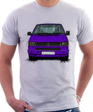 VW Transporter T4 Early Model Colour Bumper . T-shirt in White Colour