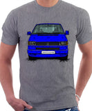 VW Transporter T4 Late Model Colour Bumper . T-shirt in Heather Grey Colour