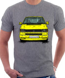 VW Transporter T4 Late Model Colour Bumper . T-shirt in Heather Grey Colour