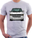 VW Transporter T4 Late Model Colour Bumper . T-shirt in White Colour