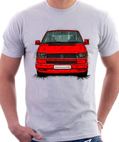 VW Transporter T4 Late Model Colour Bumper . T-shirt in White Colour