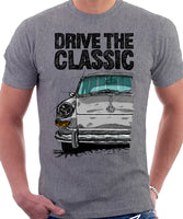 Drive The Classic VW Type 3 Late Model . T-shirt in Heather Grey Colour