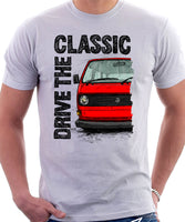 Drive The Classic VW T25 (T3) Aircooled . T-shirt in White Colour