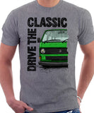 Drive The Classic VW T25 (T3) Water cooled . T-shirt in Heather Grey Colour
