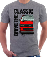 Drive The Classic VW T25 (T3) Square lights . T-shirt in Heather Grey  Colour